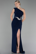 Abendkleid Lang Marineblau ABU4116