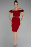 Partykleid Kurz Rot ABK2120