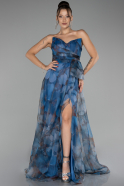 Abendkleid Lang Indigo ABU4151