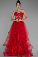 Abendkleid Lang Rot ABU4153