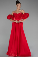 Rot Standesamtkleid Lang ABU3950