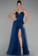 Abendkleid Lang Marineblau ABU4152