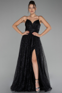 Abendkleid Lang Schwarz ABU4152