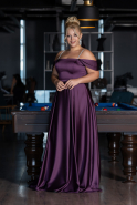 Abendkleid in Übergröße Lang Satin Violette ABU4125