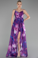 Violett Abendkleid Lang ABU3961