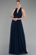 Abschlusskleid Lang Marineblau ABU4188