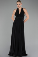 Abschlusskleid Lang Schwarz ABU4188