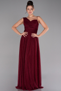 Abendkleid Lang Weinrot ABU4190