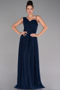 Abendkleid Lang Marineblau ABU4190