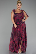 Abendkleid Lang Weinrot ABU4203