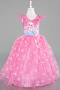 Abendkleid für Kinder Lang Rosa ABU4238