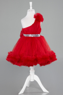 Abendkleid für Kinder Kurz Rot ABK2141