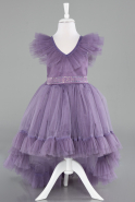 Abendkleid für Kinder Lang Lavendel ABU4239