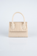 Beige Abendtasche KR165