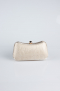 Abendtasche Kristall Gold KC249