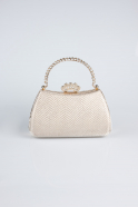 Abendtasche Kristall Gold KC311