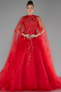 Abendkleid Lang Rot ABU4289