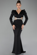 Abendkleid Lang Schwarz ABU4297