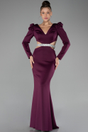 Abendkleid Lang Kirschrot ABU4297