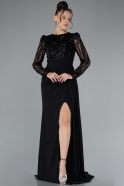 Abendkleid Lang Schwarz ABU4310