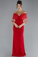 Abendkleid Lang Rot ABU4343