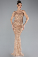 Abendkleid Lang Gold ABU4382