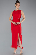 Partykleid Midi Rot ABK2169