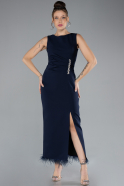 Partykleid Midi Marineblau ABK2169