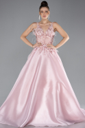 Designer Abendkleid Lang Puder ABU4441