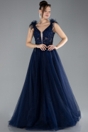 Abendkleid Lang Marineblau ABU4491