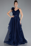 Abendkleid Lang Marineblau ABU4495