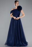 Abendkleid Lang Marineblau ABU4496