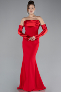 Rot Abendkleid Lang ABU4398