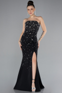 Abendkleid Lang Schwarz ABU4535