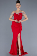 Abendkleid Lang Rot ABU4553