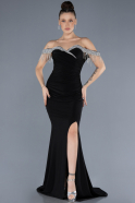 Abendkleid Lang Schwarz ABU4553