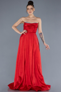 Abendkleid Lang Rot ABU4579