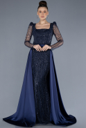 Abendkleid Lang Marineblau ABU4603