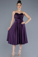 Partykleid Midi Satin Violette ABK2240