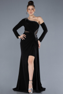 Abendkleid Lang Schwarz ABU4615