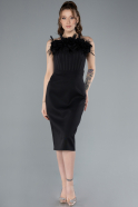 Partykleid Midi Schwarz ABK2267