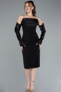 Partykleid Midi Schwarz ABK2273