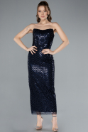 Partykleid Midi Marineblau ABK2260