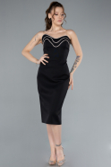 Partykleid Midi Schwarz ABK2262