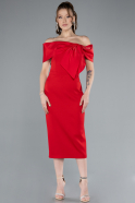 Partykleid Midi Rot ABK2263