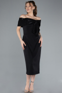 Partykleid Midi Schwarz ABK2263