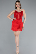 Partykleid Kurz Rot ABK2253