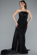 Abendkleid Lang Schwarz ABU4690