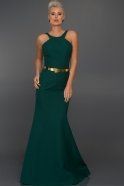 Langes Abendkleid Smaragdgrün C7274