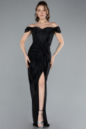 Abendkleid Lang Schwarz ABU4712